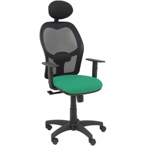 Chaise Alocen Tête Et Accoudoirs Réglables - Vert Émeraude