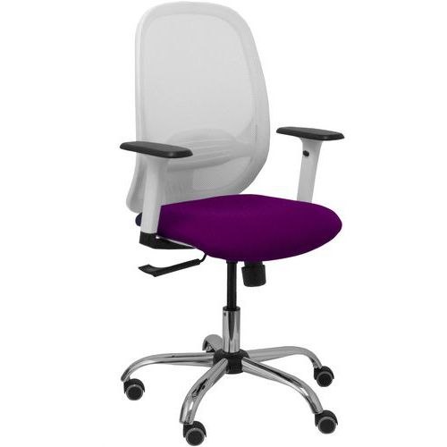 Chaise De Bureau Cilanco Bras Réglable Chromé-violet