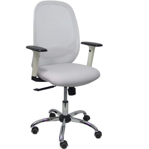 Chaise De Bureau Cilanco Similicuir - Gris Clair