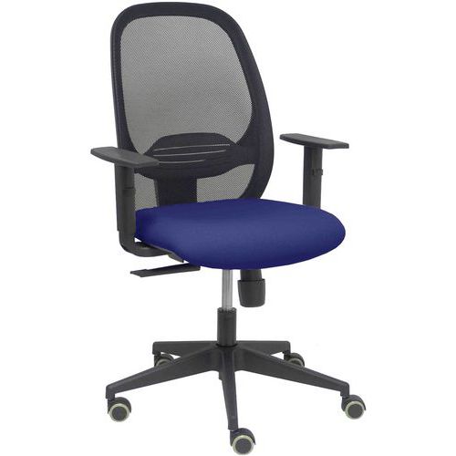 Chaise De Bureau Cilanco Avec Bras Réglable - Bleu Marine