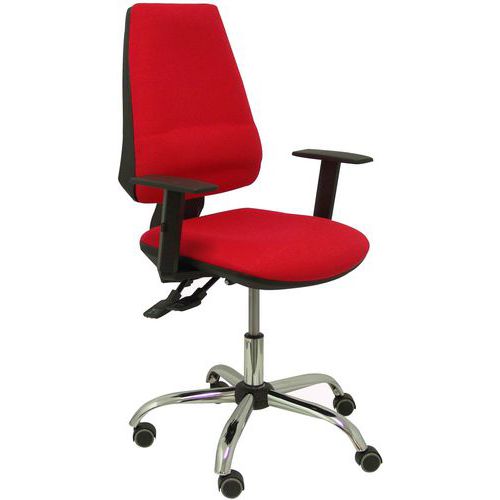 Chaise De Bureau Elche S 24 Horas 5 Roues - Rouge