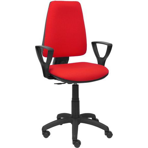 Chaise Elche Cp Bras Fixe - Roue Nylon - Rouge