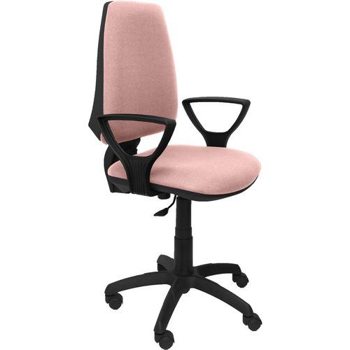 Chaise Elche Cp Bras Fixe - Roue Nylon - Rose