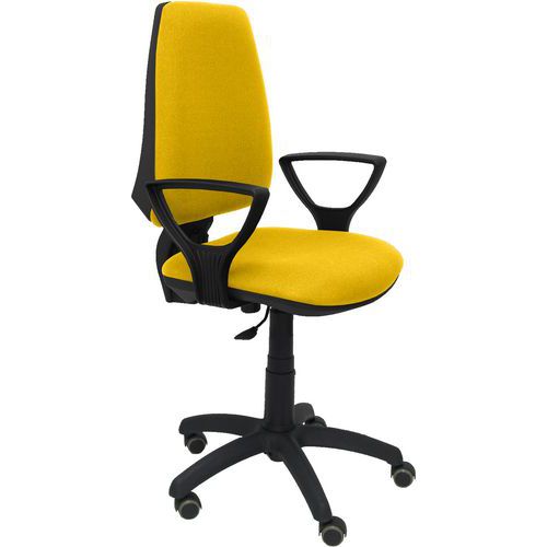 Chaise Elche Cp Bras Fixe Roue Parquet - Jaune