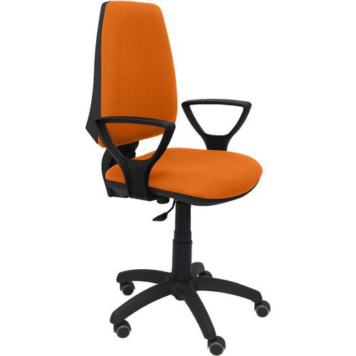 Chaise Elche Cp Bras Fixe Roue Parquet - Orange