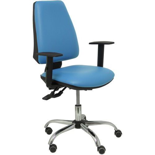 Chaise De Bureau Elche S 24 Horas Similicuir Bleu Clair