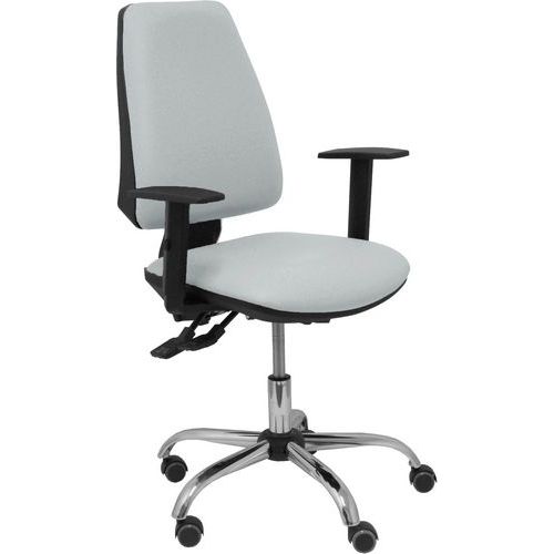 Chaise De Bureau Elche S 24 Horas Similicuir Gris Clair