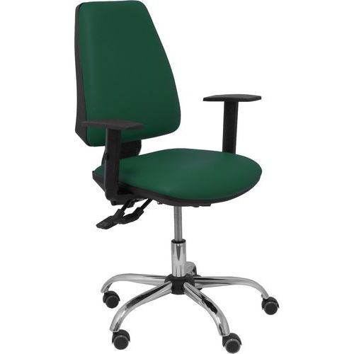 Chaise De Bureau Elche S 24 Horas Similicuir Vert Bouteille