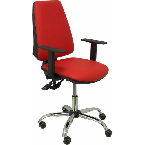 Chaise De Bureau Elche S 24 Horas Similicuir Rouge