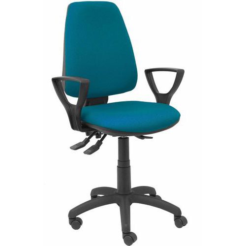 Chaise Elche S Bras Fixe - Roue Nylon - Vert De Bleu