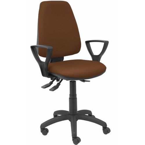 Chaise Elche S Bras Fixe - Roue Nylon - Brun