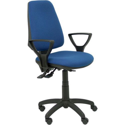 Chaise Elche S Bras Fixe - Roue Nylon - Bleu Marine