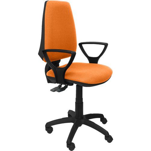 Chaise Elche S Bras Fixe - Roue Nylon - Orange