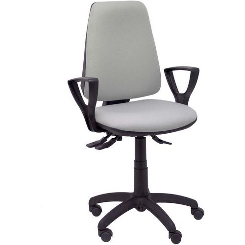 Chaise Elche S Bras Fixe - Roue Nylon - Gris Clair