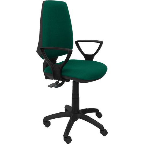 Chaise Elche S Bras Fixe - Roue Nylon - Vert Ã‰meraude