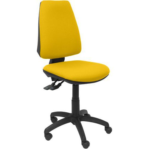 Chaise Elche S Avec Roue En Nylon - Jaune