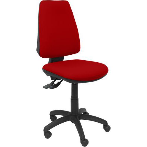 Chaise Elche S Avec Roue En Nylon - Rouge