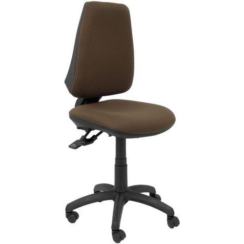 Chaise Elche S Avec Roue En Nylon - Brun