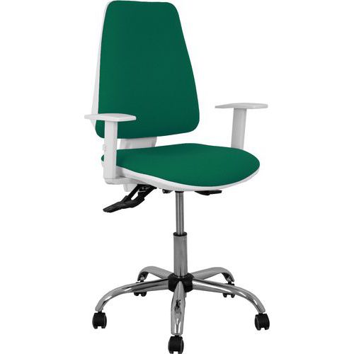 Chaise Elche S Blanca Accoudoirs Réglables - Vert Bouteille