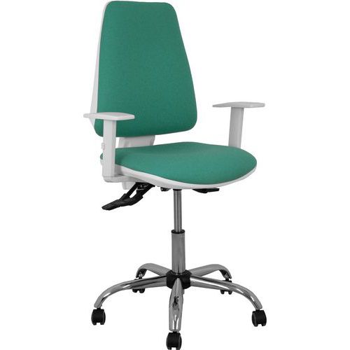 Chaise Elche S Blanca Accoudoirs Réglables - Vert Ã‰meraude