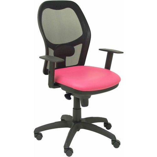 Chaise Jorquera Similicuir - Rose Fluo