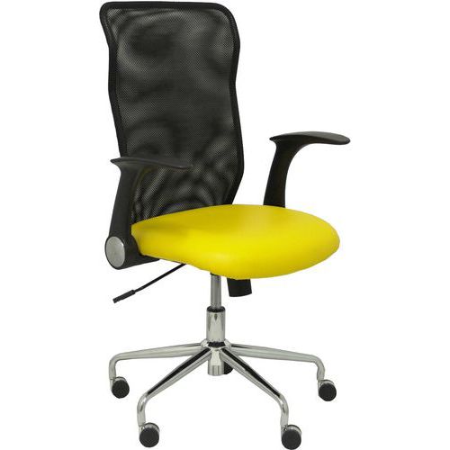 Chaise Minaya Similicuir - Jaune