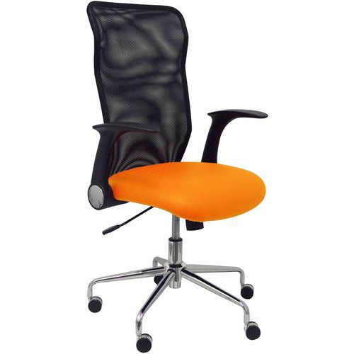 Chaise Minaya Similicuir - Orange