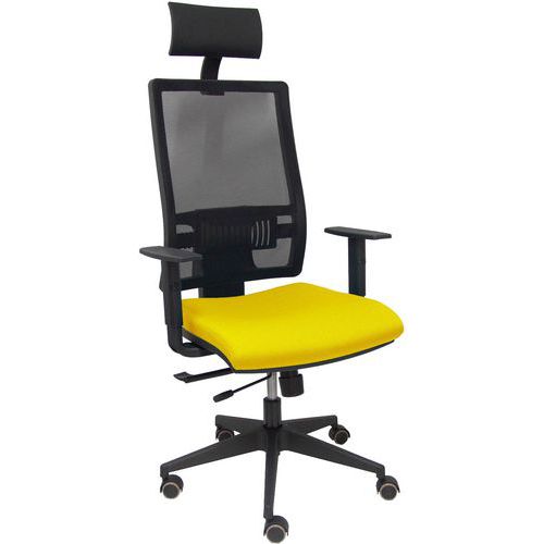 Chaise De Bureau Horna Accoudoirs Règlables - Jaune