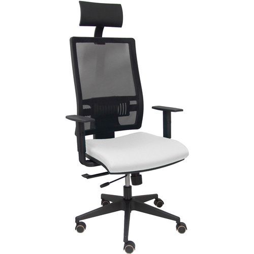 Chaise De Bureau Horna Accoudoirs Règlables - Blanc