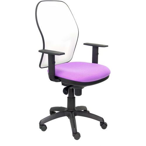 Chaise Jorquera Accoudoirs Réglables Blanc/lila