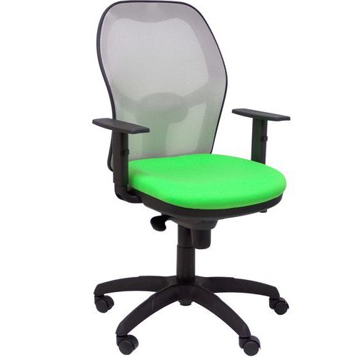 Chaise Jorquera Accoudoirs Réglables Gris/vert