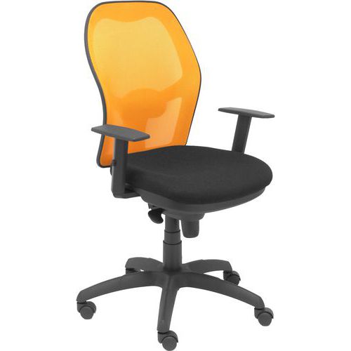 Chaise Jorquera Accoudoirs Réglables Orange/noir