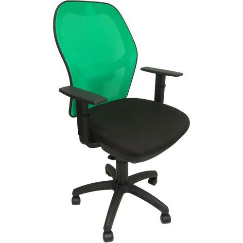 Chaise Jorquera Accoudoirs Réglables Vert/noir