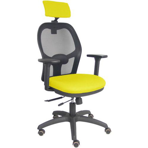 Chaise Jorquera Accoudoir Réglable 3d - Jaune