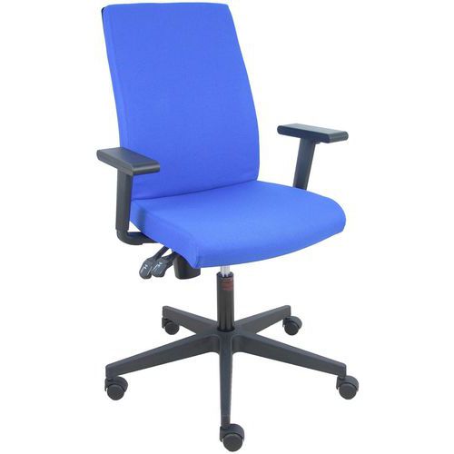 Chaise De Bureau Lezuza Accoudoirs Réglables - Bleu