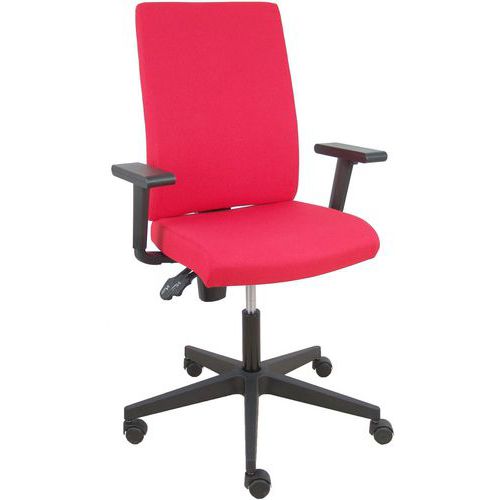 Chaise De Bureau Lezuza Accoudoirs Réglables - Rouge