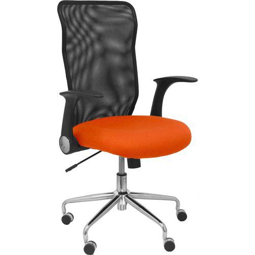 Chaise Minaya Accoudoirs Réglables - Orange Foncé