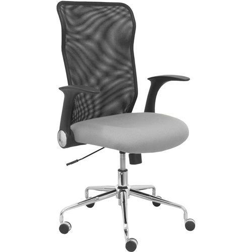 Chaise Minaya Accoudoirs Réglables - Gris Clair