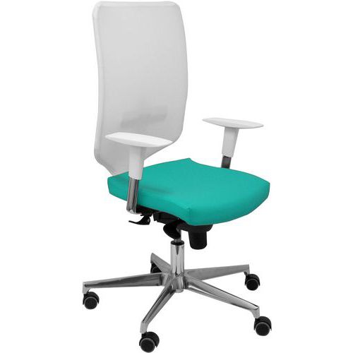 Chaise De Bureau Ossa Blanca Similicuir - Turquoise