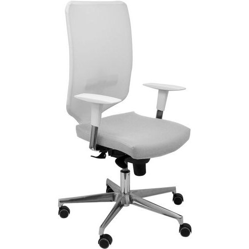 Chaise De Bureau Ossa Blanca Similicuir - Gris Clair