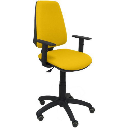 Chaise Elche Cp Bras Réglable Roue Parquet - Jaune