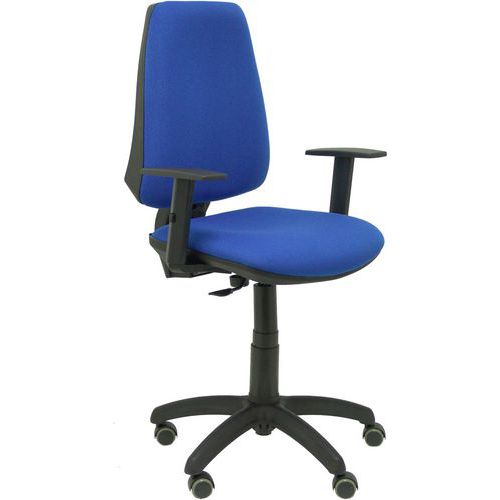 Chaise Elche Cp Bras Réglable Roue Parquet - Bleu