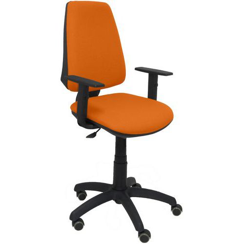 Chaise Elche Cp Bras Réglable Roue Parquet - Orange