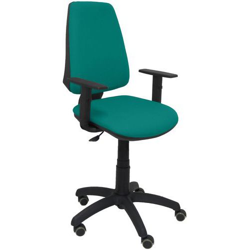 Chaise Elche Cp Bras Réglable Roue Parquet - Turquoise