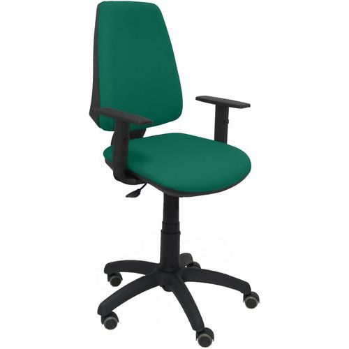 Chaise Elche Cp Bras Réglable Roue Parquet - Vert Ã‰meraude