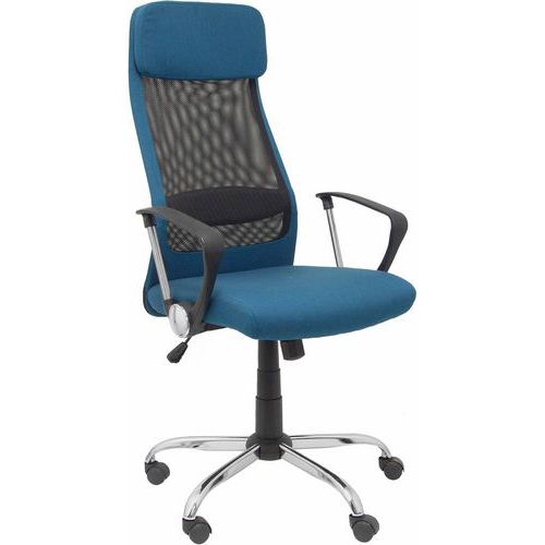 Fauteuil De Direction Esteras Accoudoirs Fixes - Turquoise