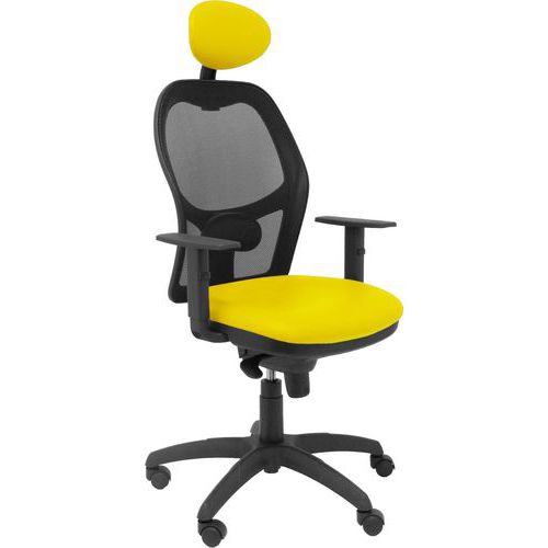 Chaise Jorquera Similicuir - Avec Appui Tête Jaune