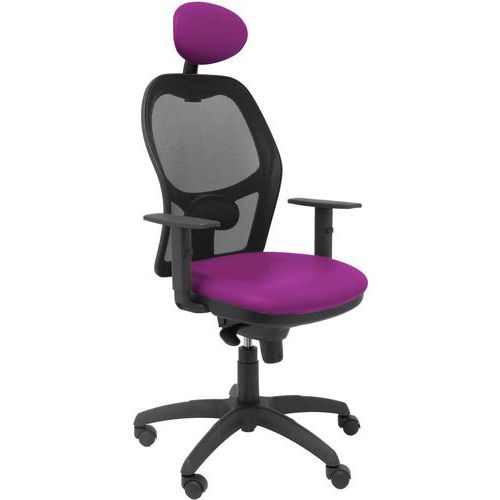 Chaise Jorquera Similicuir - Avec Appui Tête Violet