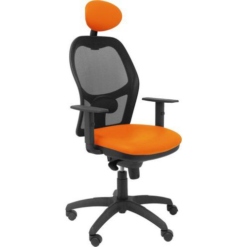 Chaise Jorquera Similicuir - Avec Appui Tête Orange