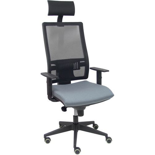 Chaise De Bureau Horna Appui Tête - Gris